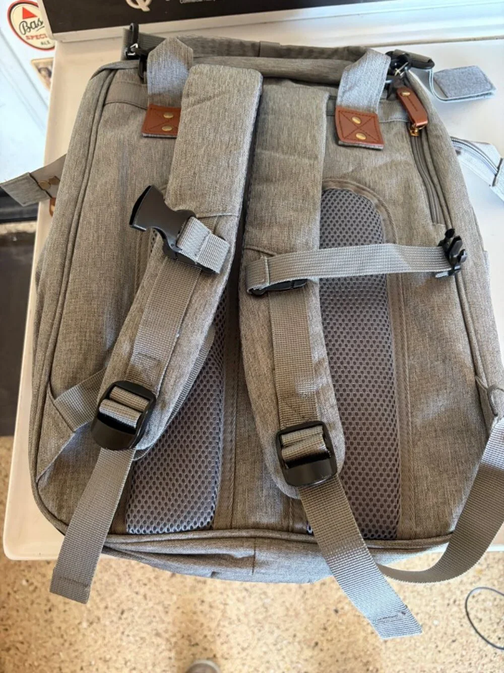 Good Mum Quilted Diaper Bag/Backpack